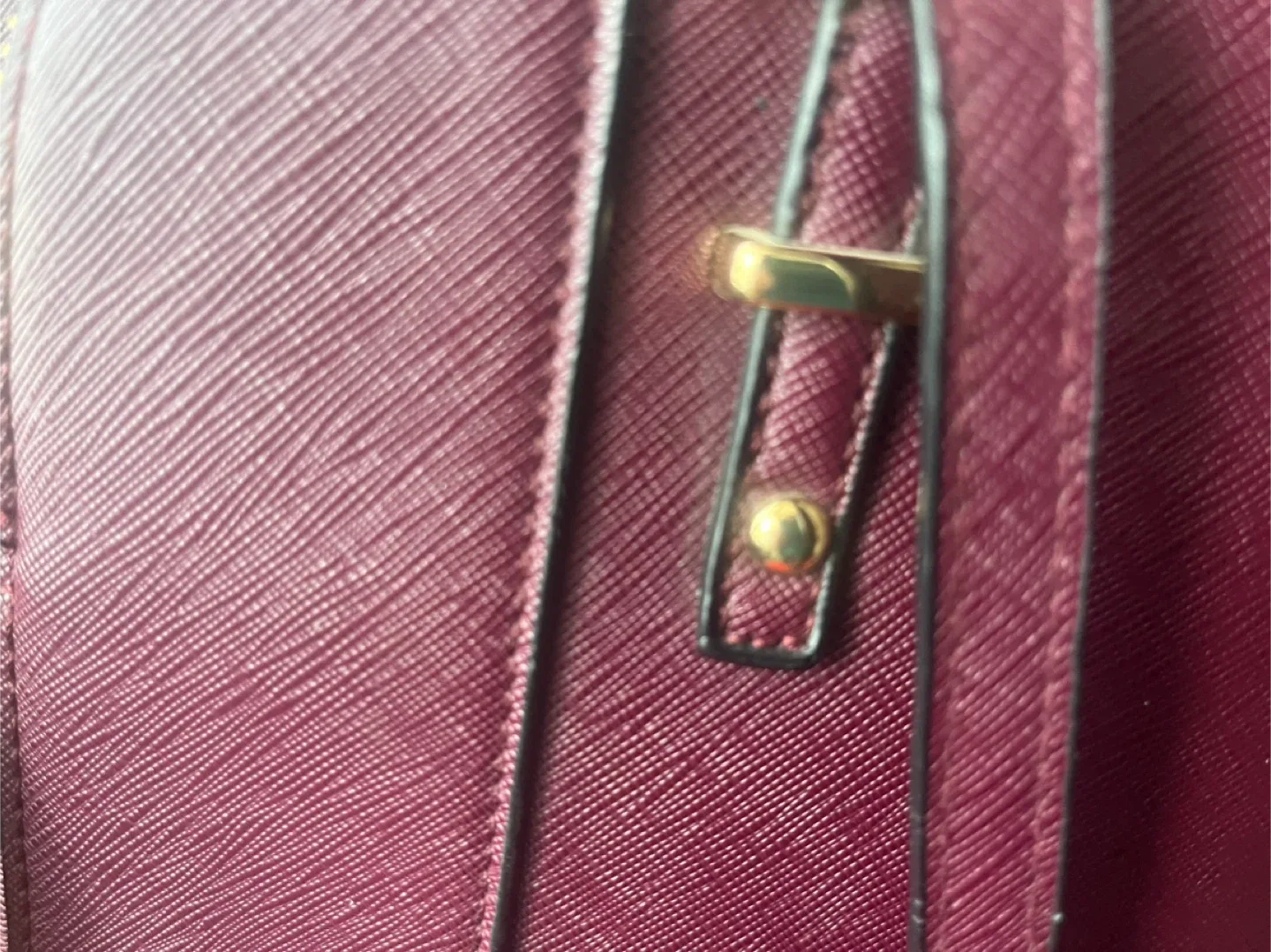 Aldo Burgundy Satchel Handbag image indicator(8)