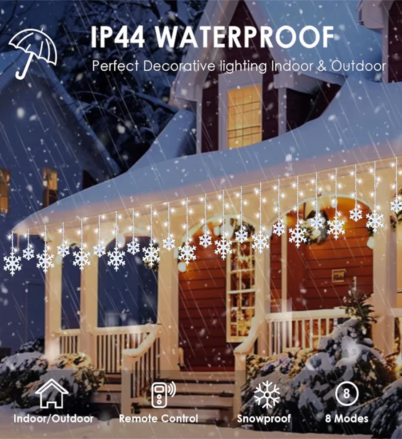Snowflake Lights - Indoor/Outdoor