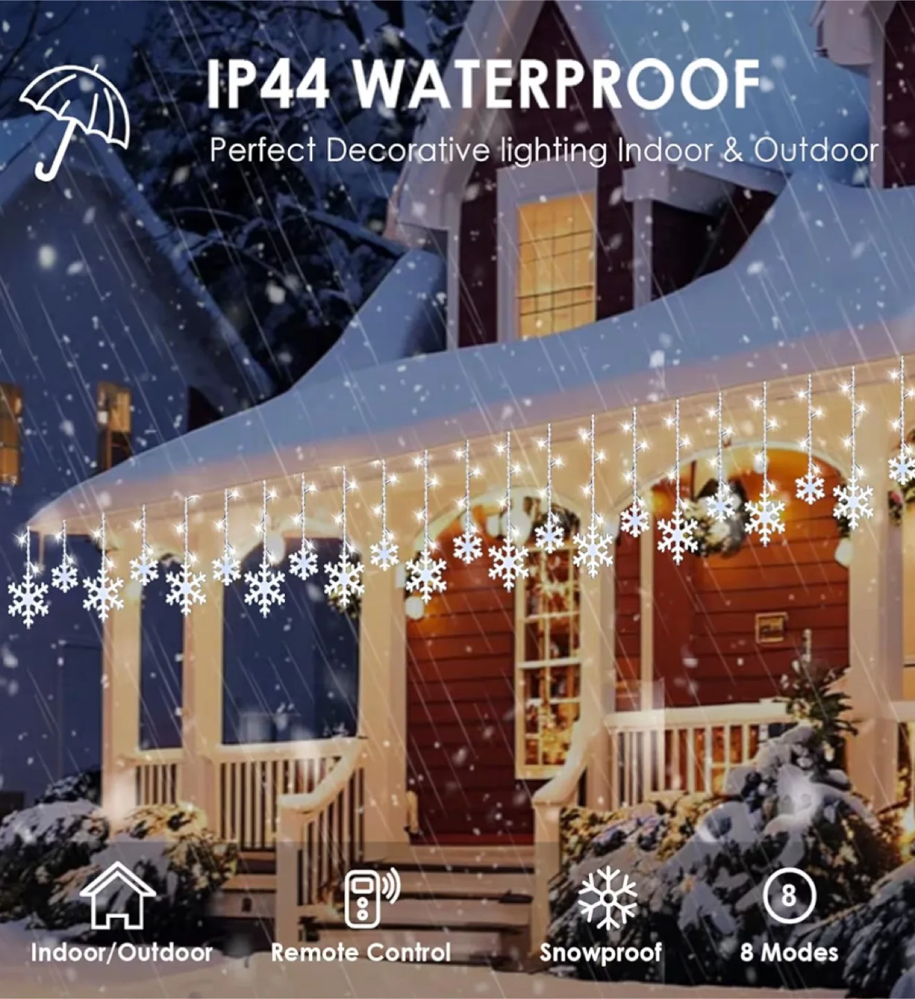 Snowflake Lights - Indoor/Outdoor