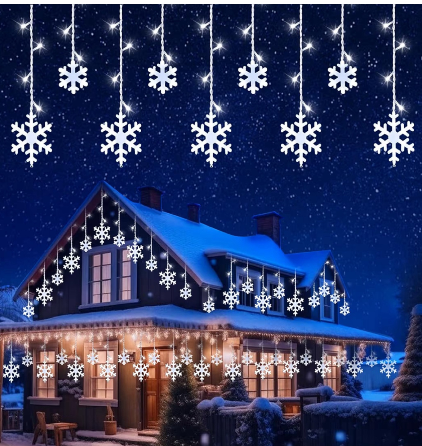 Snowflake Lights - Indoor/Outdoor - photo 2