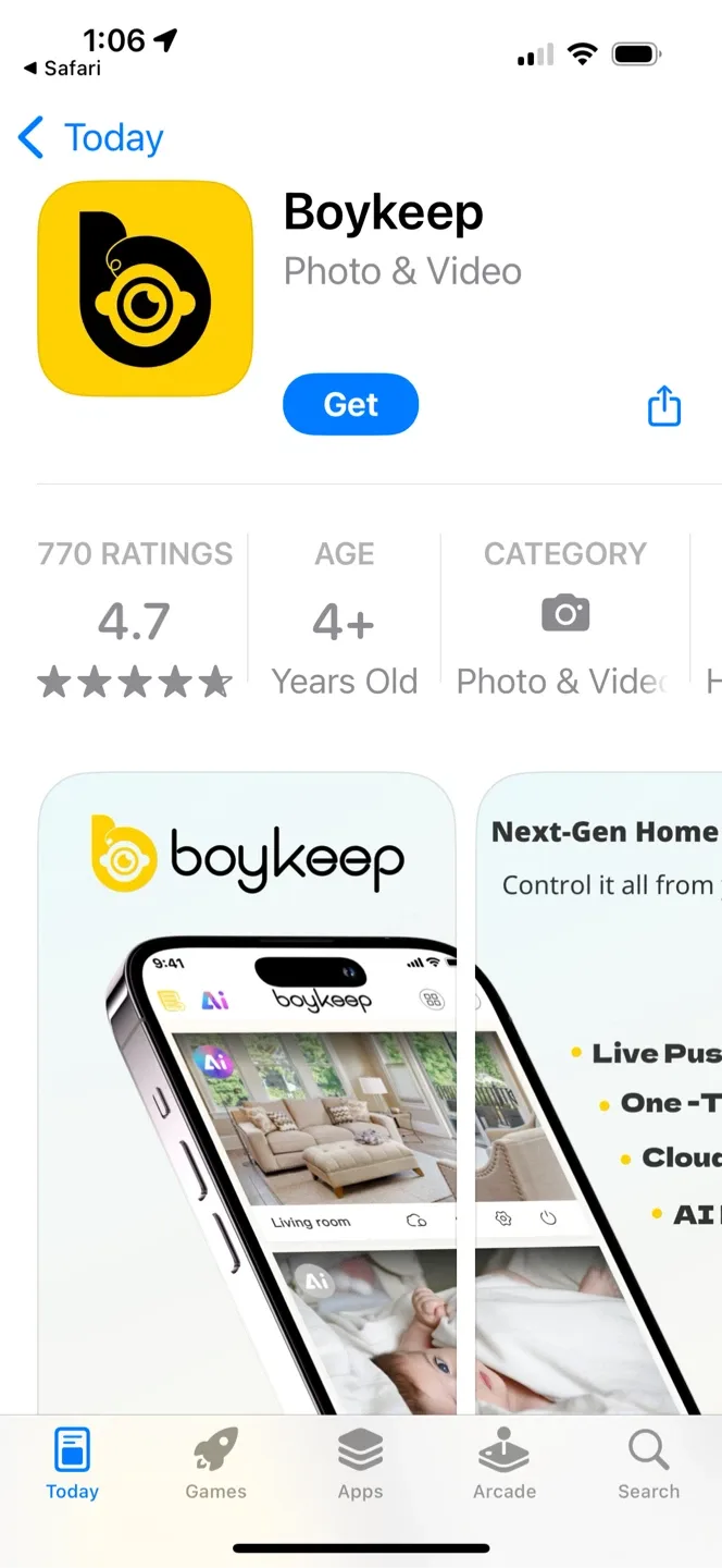 Boykeep Outdoor Security Camera - 360° View image indicator(8)