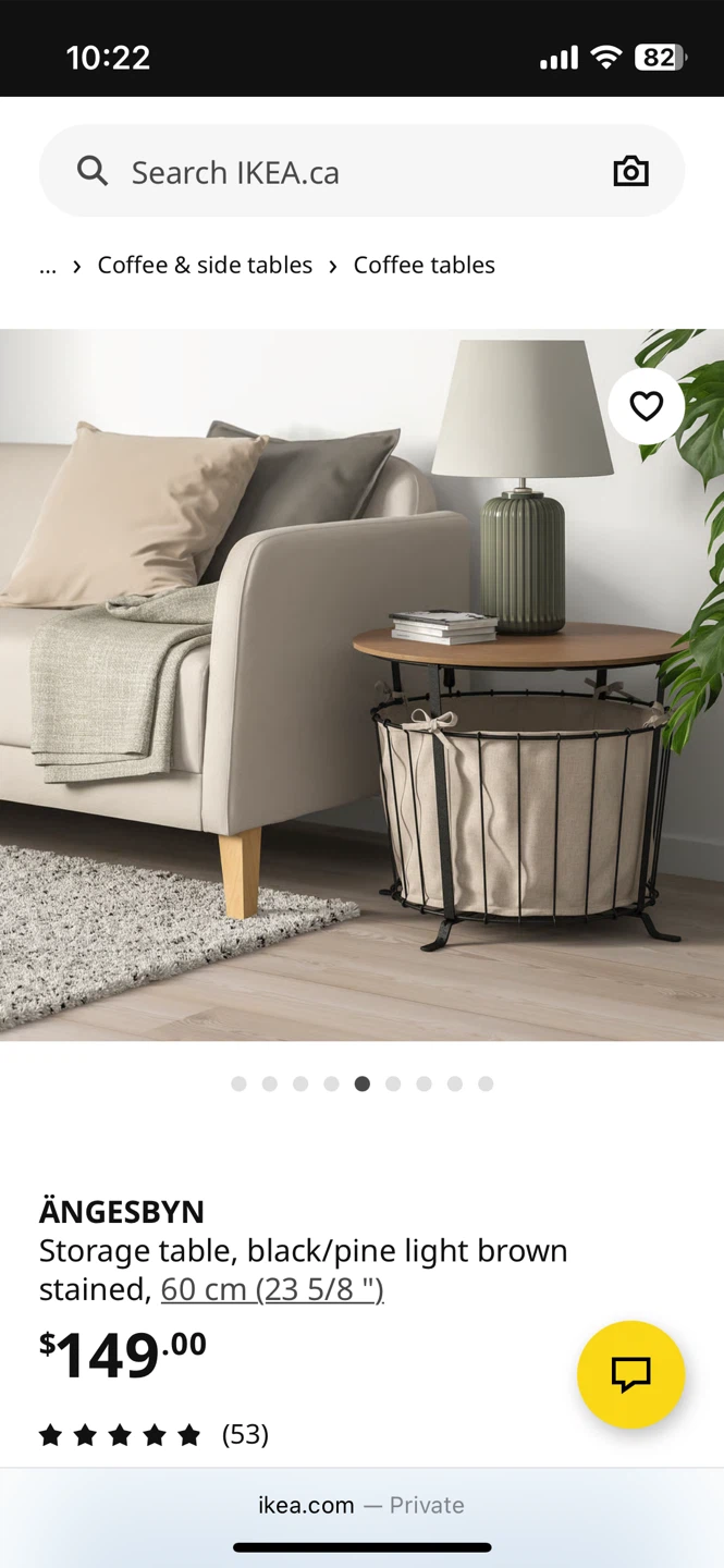 🥕IKEA ÄNGESBYN Storage Table - Black/Pine Light Brown - photo 5