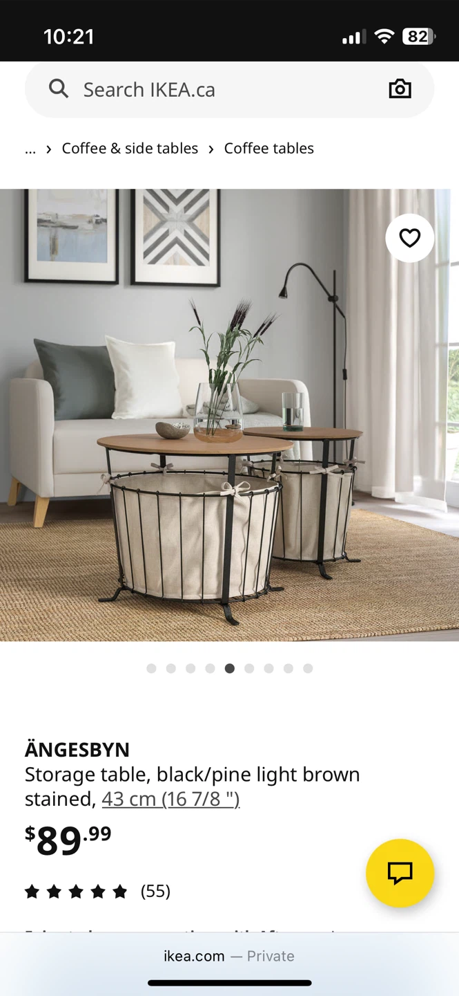 🥕IKEA ÄNGESBYN Storage Table - Black/Pine Light Brown - photo 4