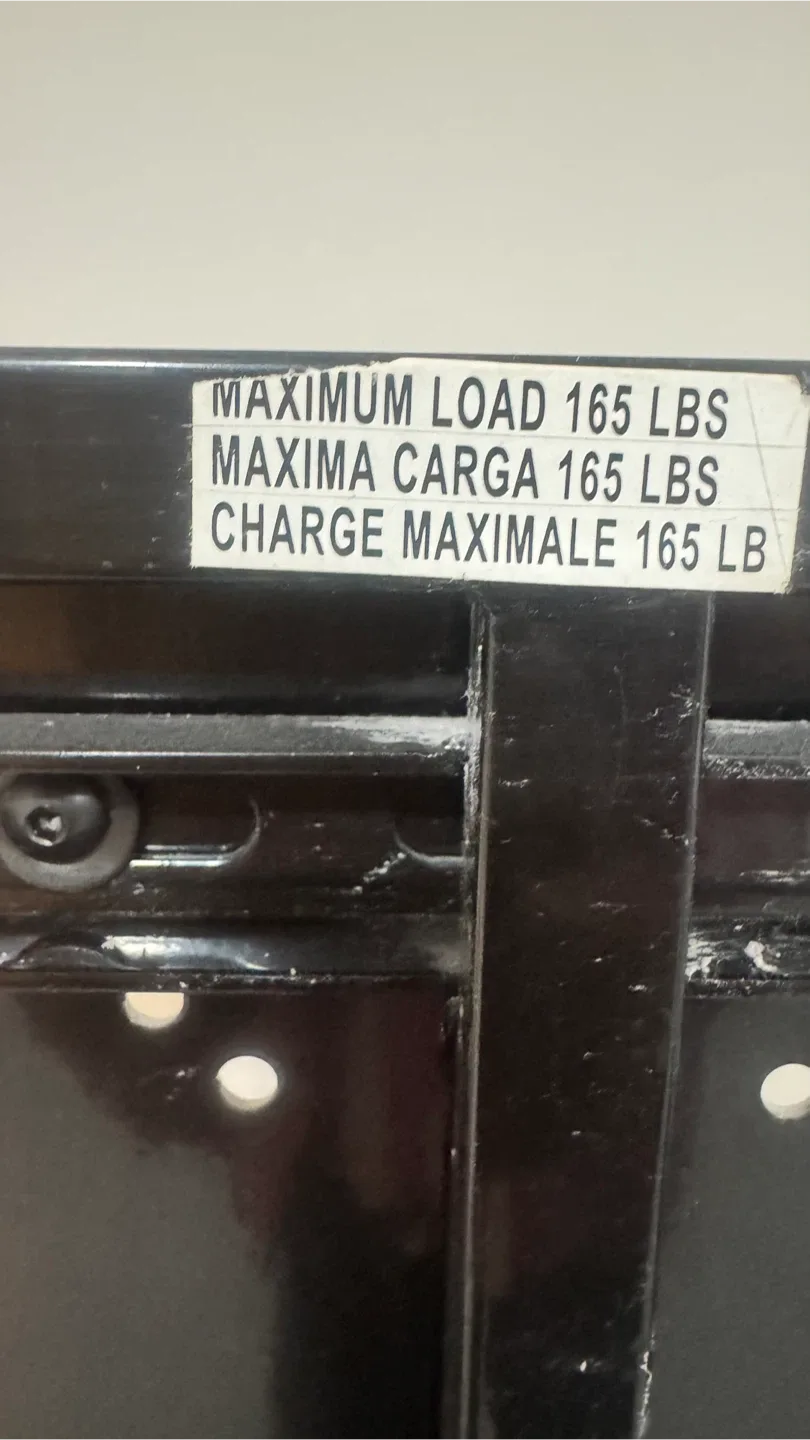 Black TV Stand with Mount image indicator(3)