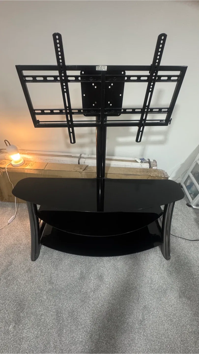Black TV Stand with Mount image indicator(5)