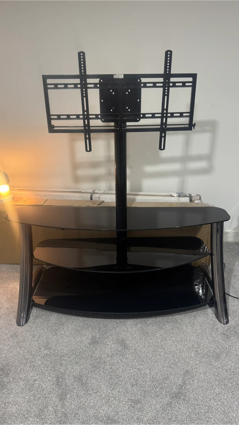 Black TV Stand with Mount