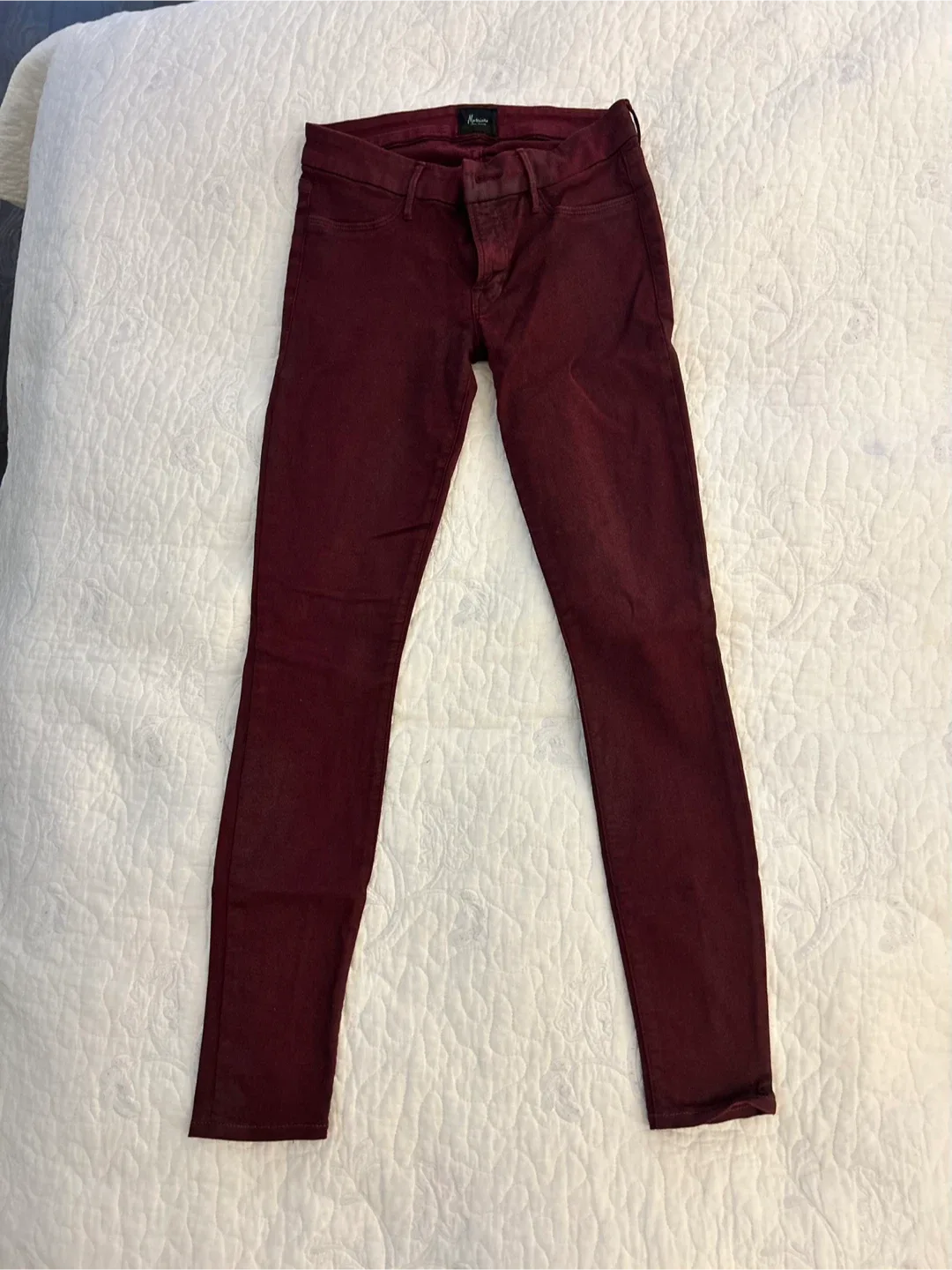 Marciano Luxe Denim Burgundy Jeans - Size 25