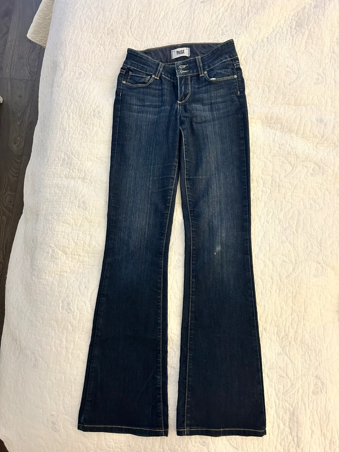 Paige Denim Dark Wash Flare Jeans - Size 25