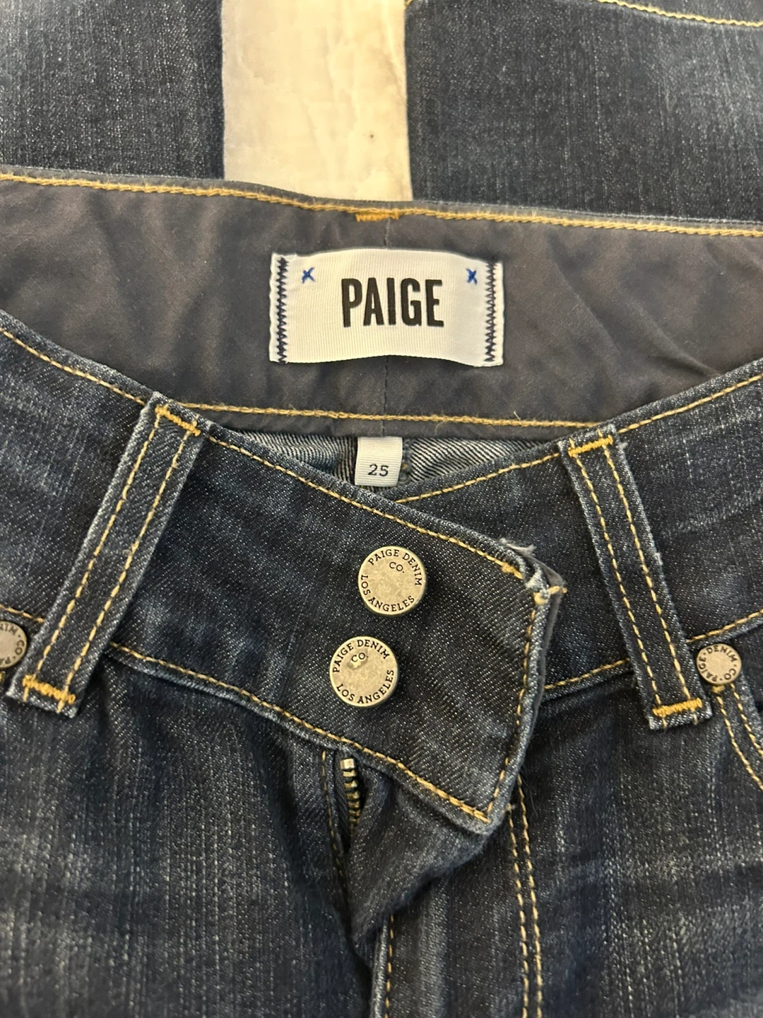 Paige Denim Dark Wash Flare Jeans - Size 25 - photo 4