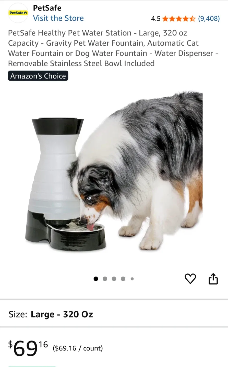 🥕PetSafe Healthy Pet Water Station - Large, 320 oz image indicator(4)