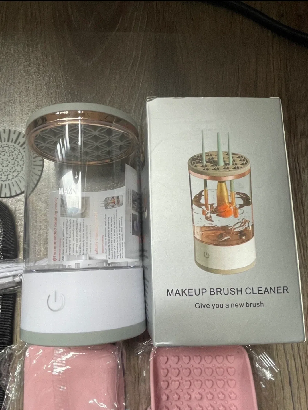 Makeup brush cleaner machine and dryer image indicator(3)
