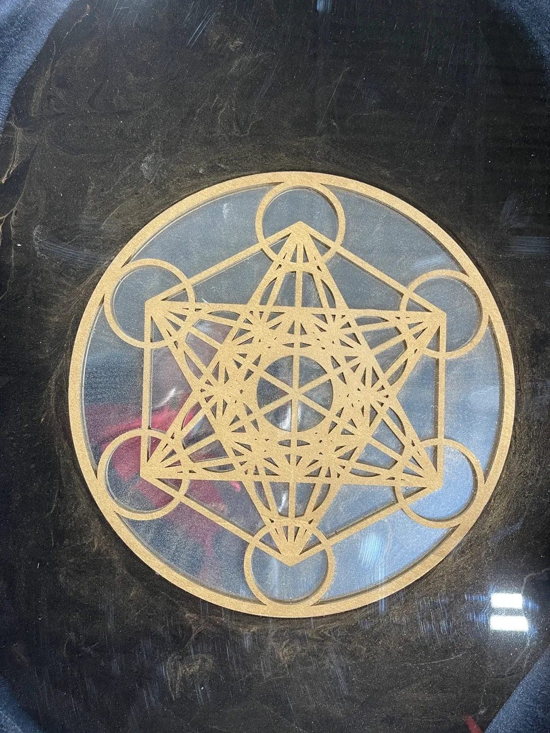 Custom Resin Poured Coffee Table. image indicator(3)