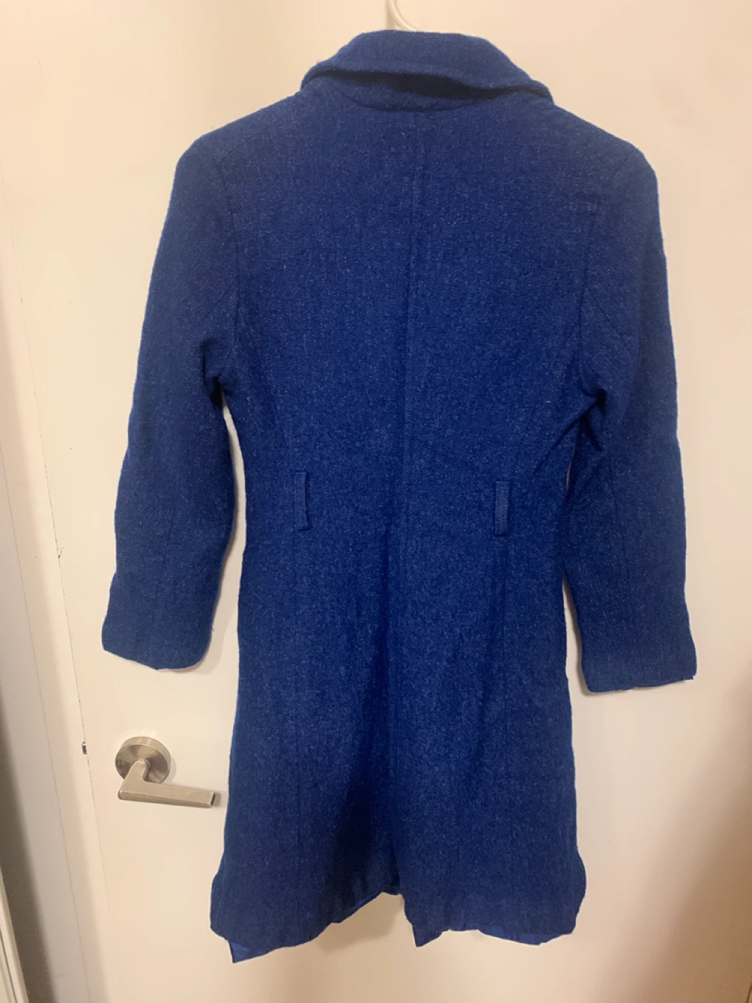 Michel Klein Paris Blue Wool Coat Size 40 - photo 3