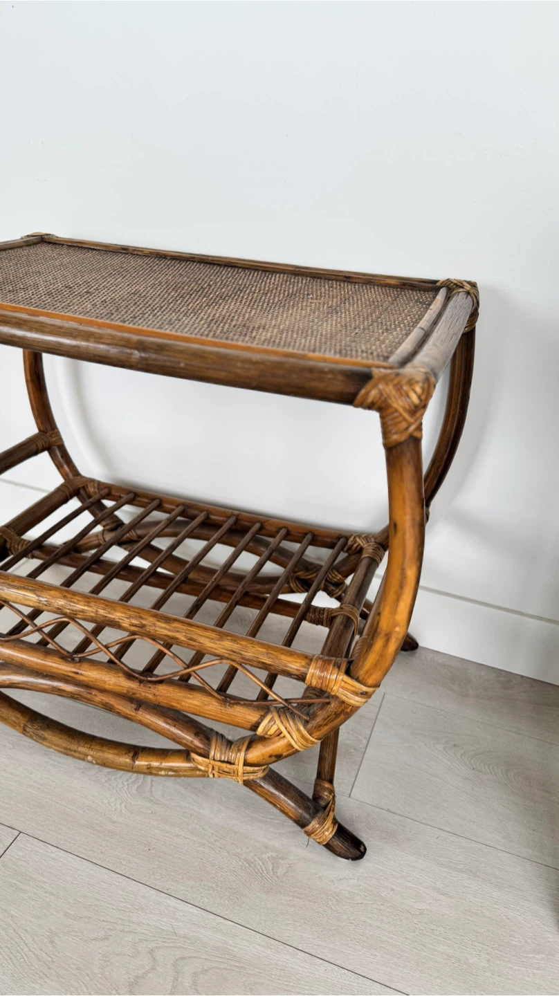 Side Table - Wicker/Rattan - photo 2