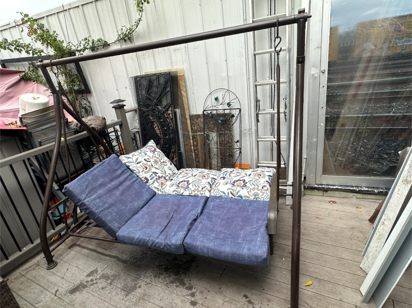 Patio Swing with Modern Cushions - photo 3