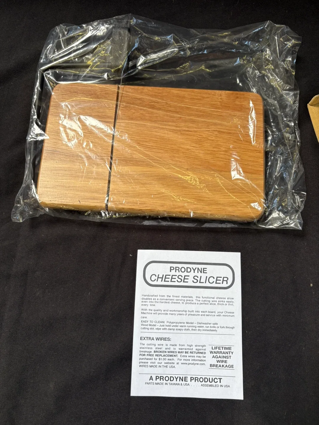 Prodyne Beechwood Cheese Slicer - New in Box image indicator(4)