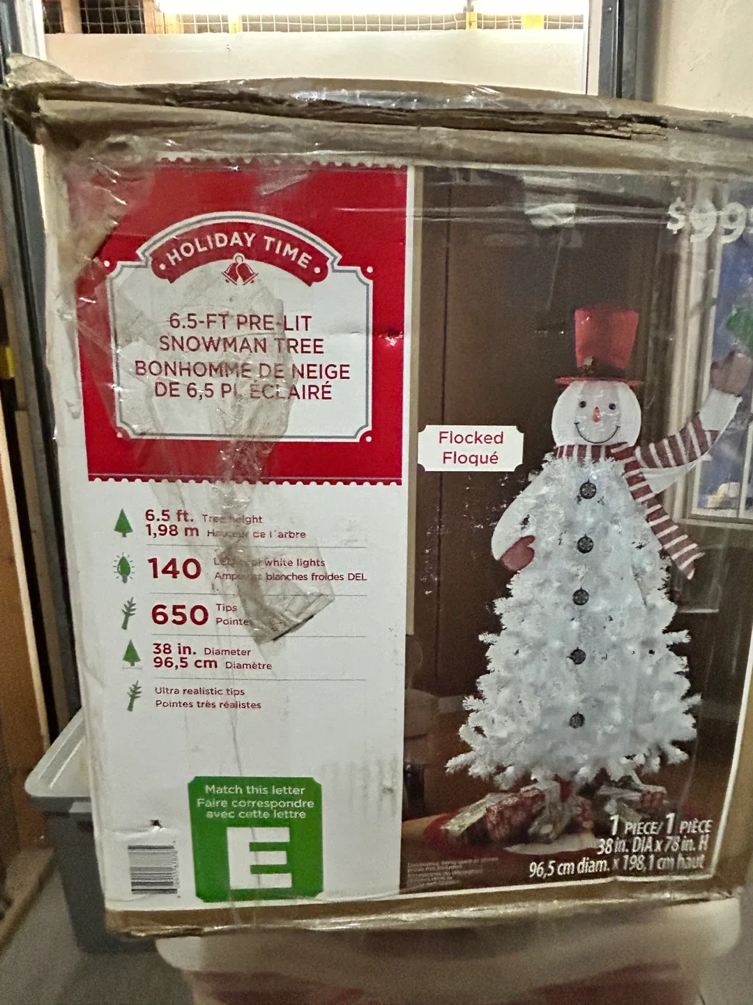 Holiday Time 6.5ft Pre-Lit Snowman Tree thumbnail