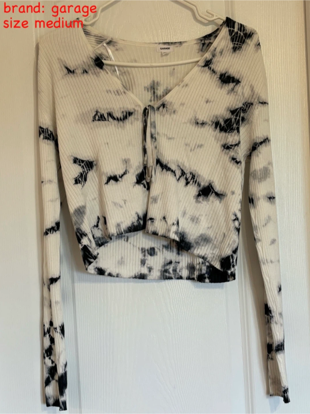 Garage Long-sleeve Coverup