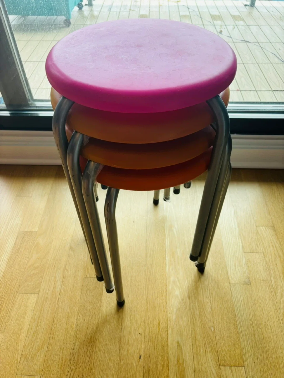 Colorful Stools - Set of Four