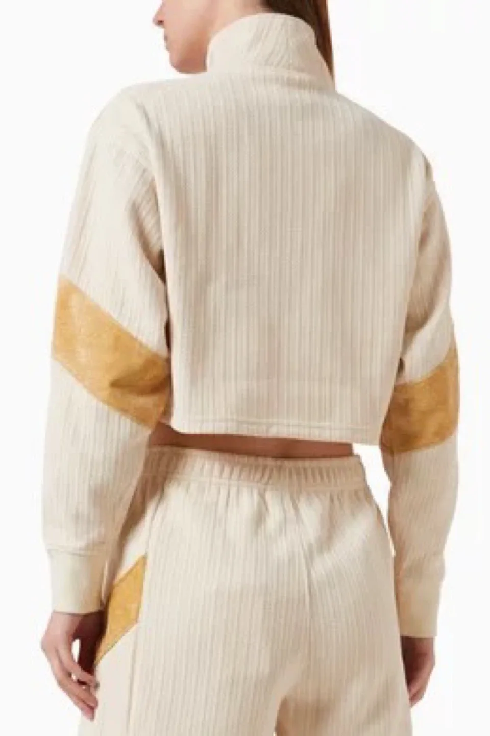 Kith Women Bleecker Rib Quarter Zip Top - Cream image indicator(5)