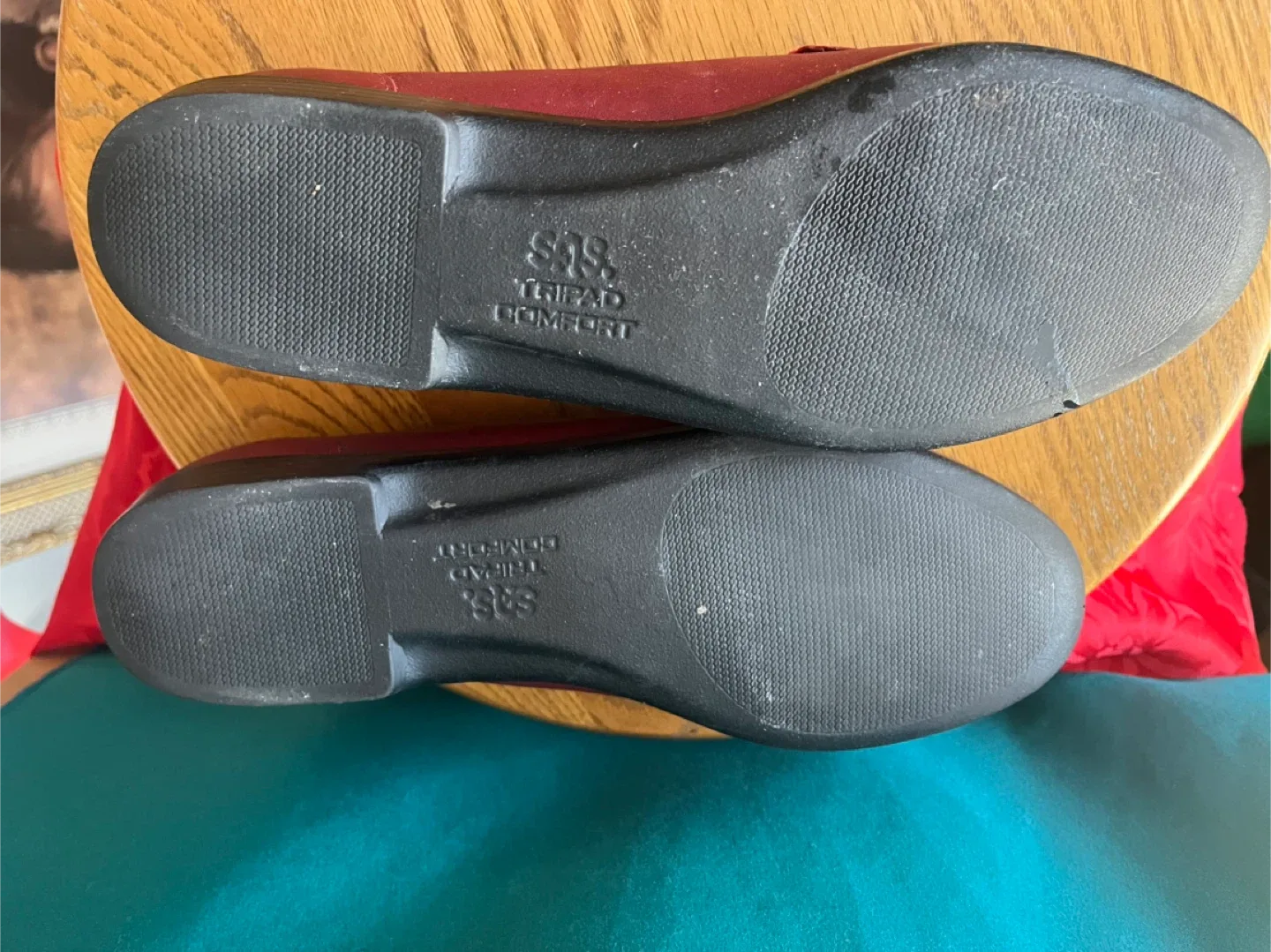 SAS Loafers, Size 9, Burgundy image indicator(5)