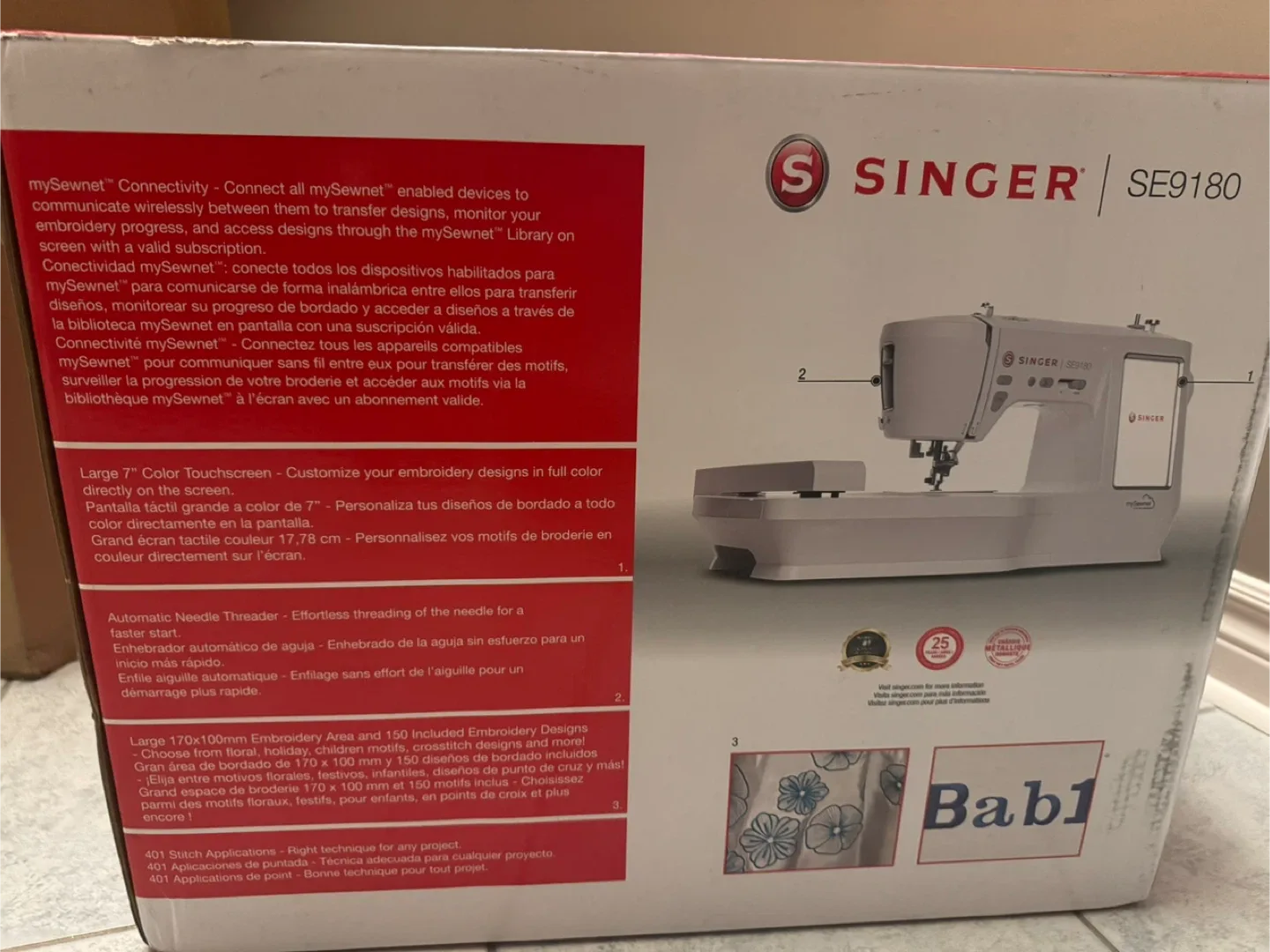 Singer SE9180 Sewing Machine - Brand new in box image indicator(2)