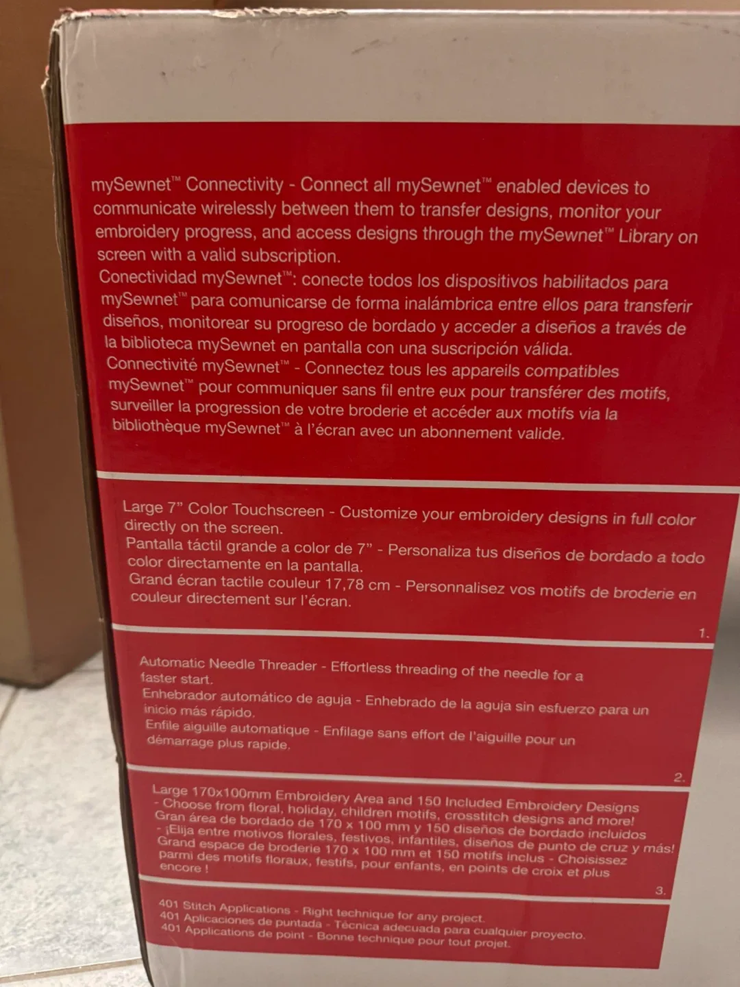 Singer SE9180 Sewing Machine - Brand new in box image indicator(3)