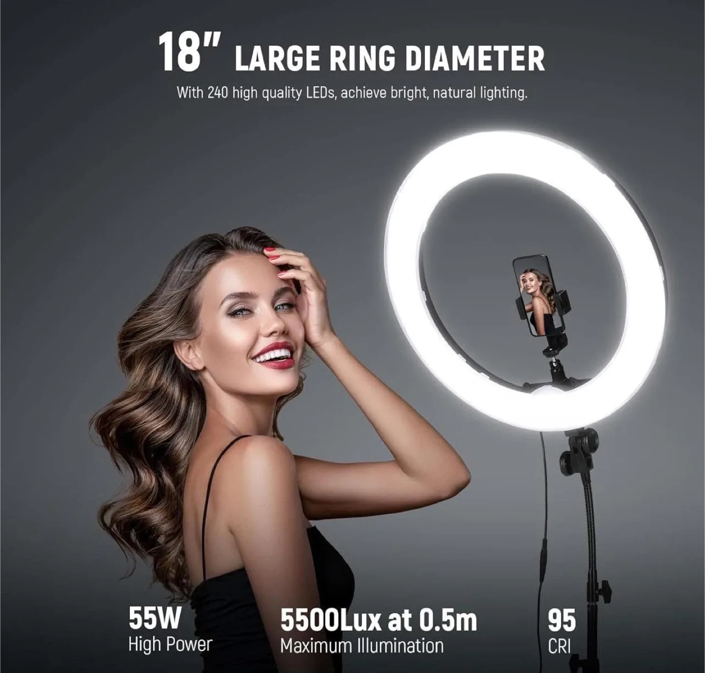 18 Inch Ring Light with Tripod Stand *Missing* image indicator(9)