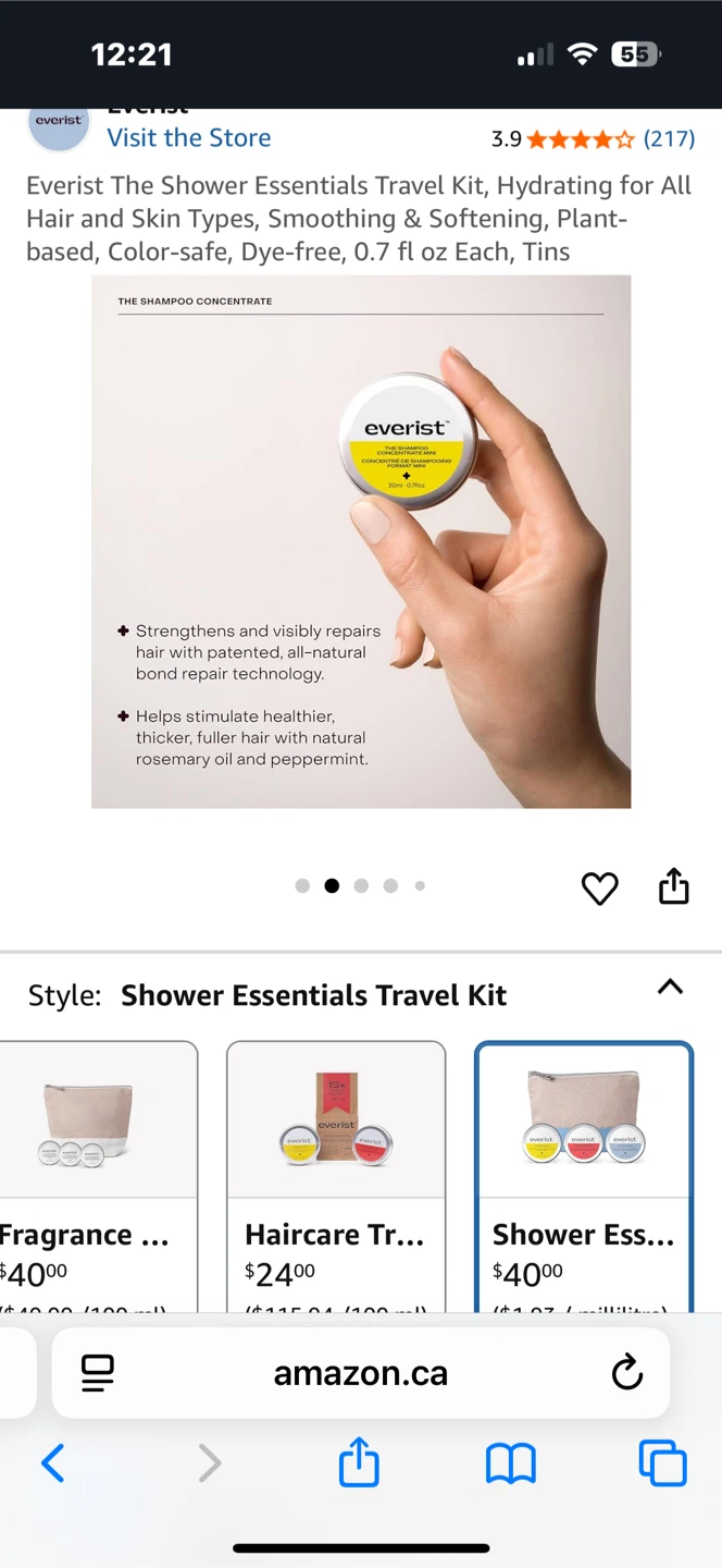 Everist Shower Essentials Travel Kit - photo 2