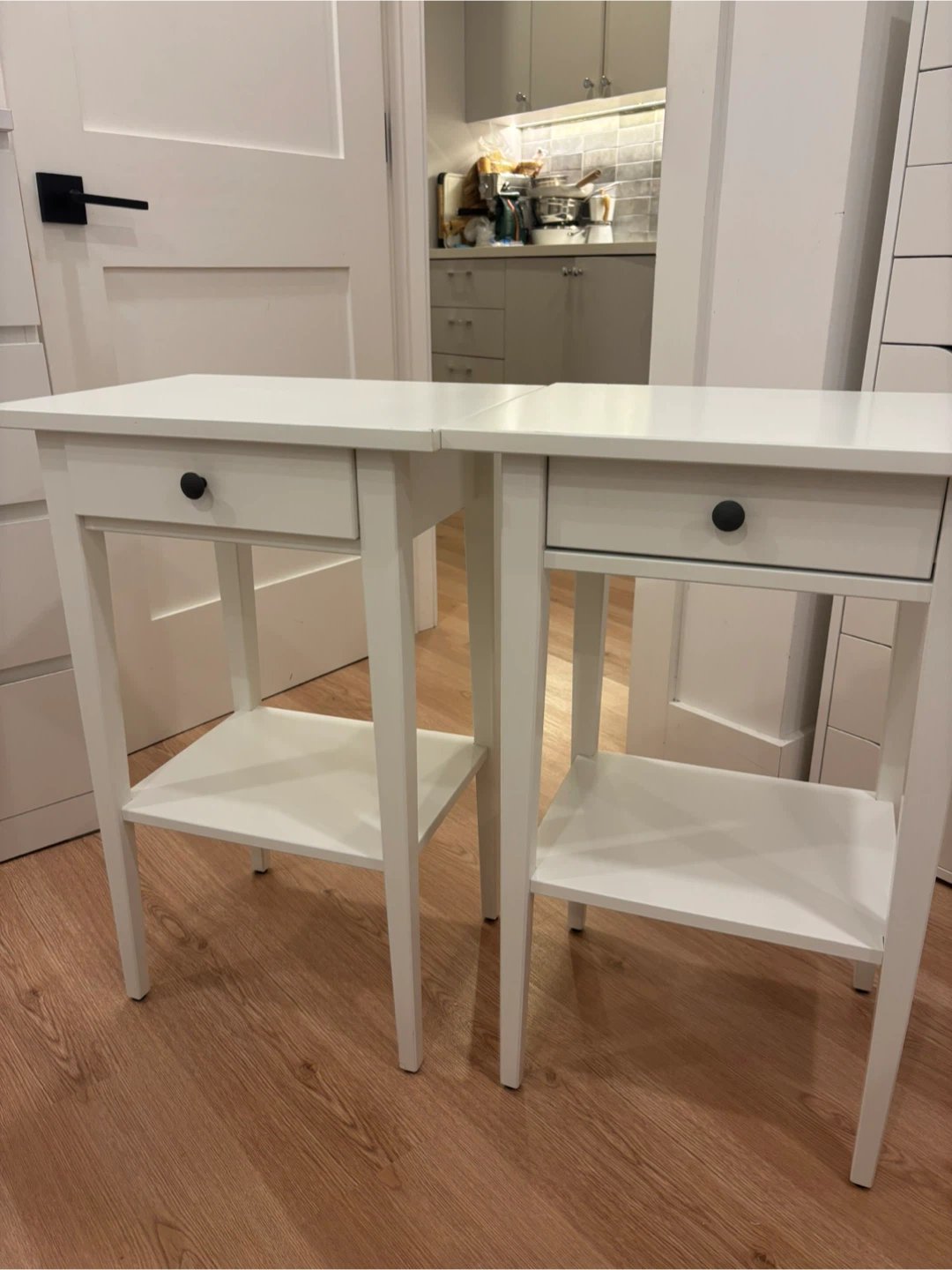 IKEA Nightstand, White Stain (Pair)
