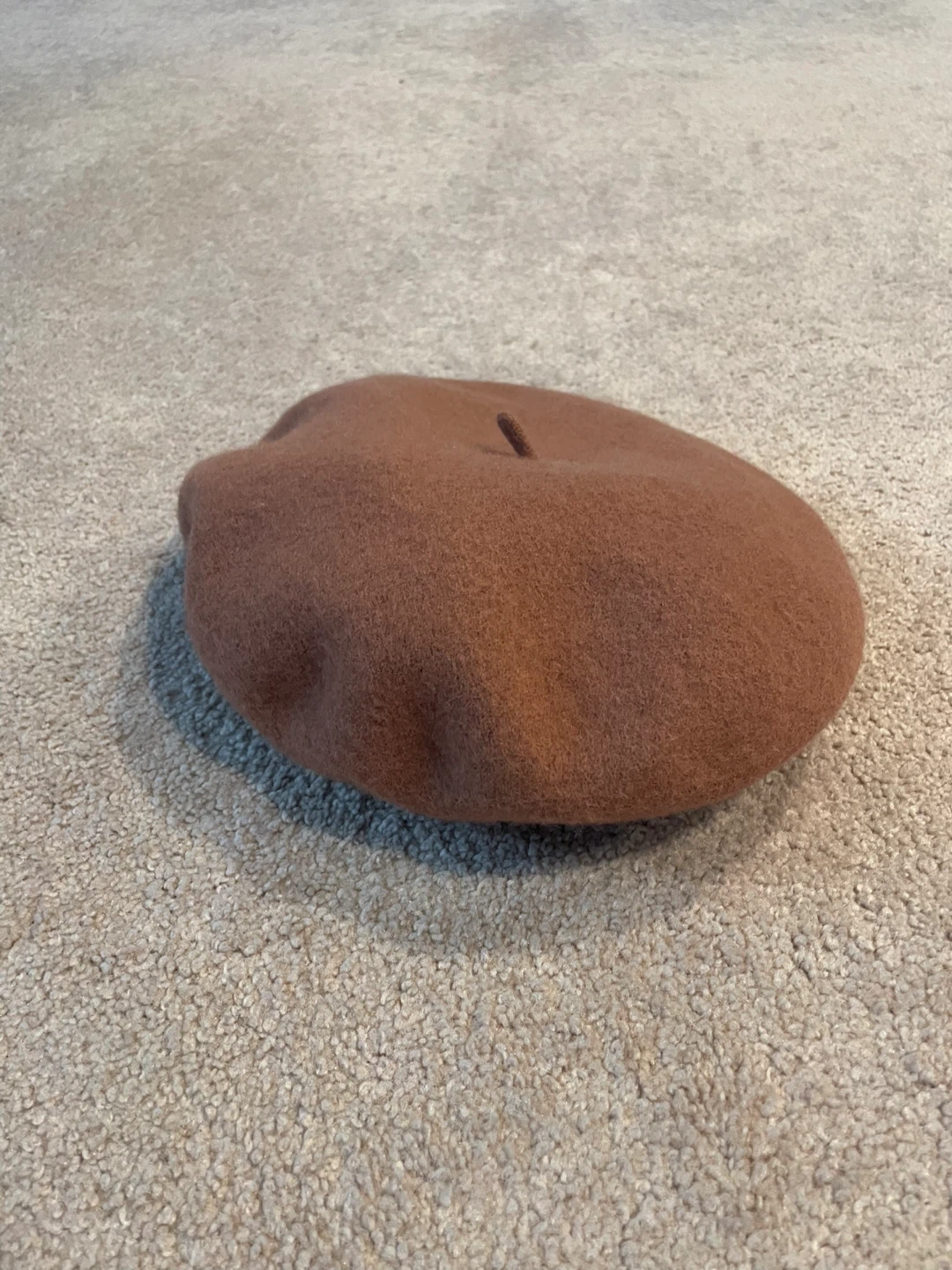 Dynamite Classic French Wool Beret - Brown