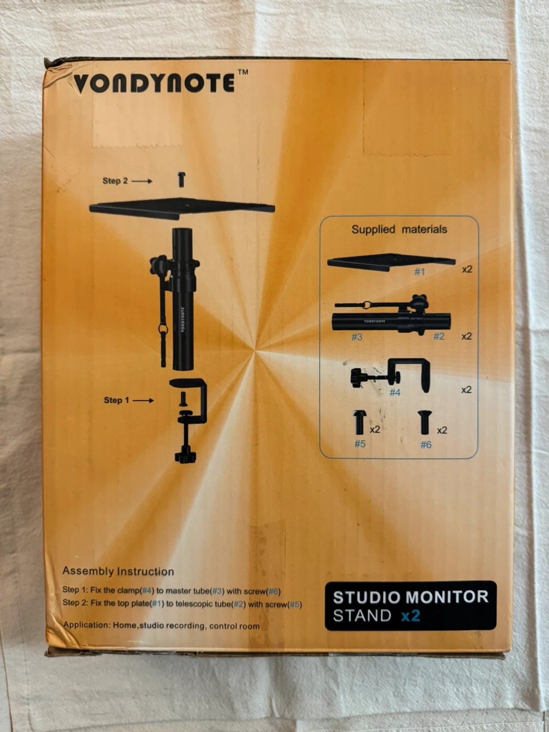 Vondynote Studio Monitor Stand x2 - New in Box