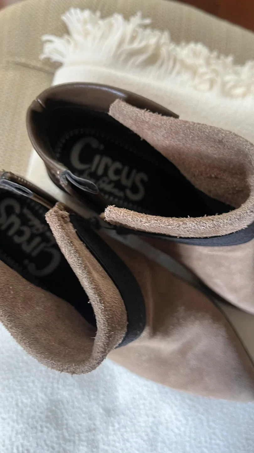 Circus by Sam Edelman Brown Suede Ankle Boots image indicator(3)
