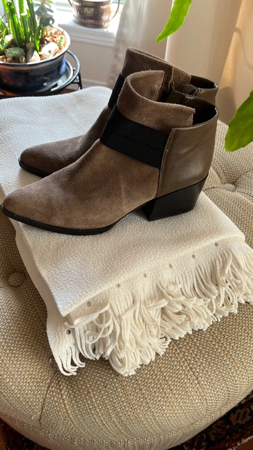 Circus by Sam Edelman Brown Suede Ankle Boots image indicator(2)