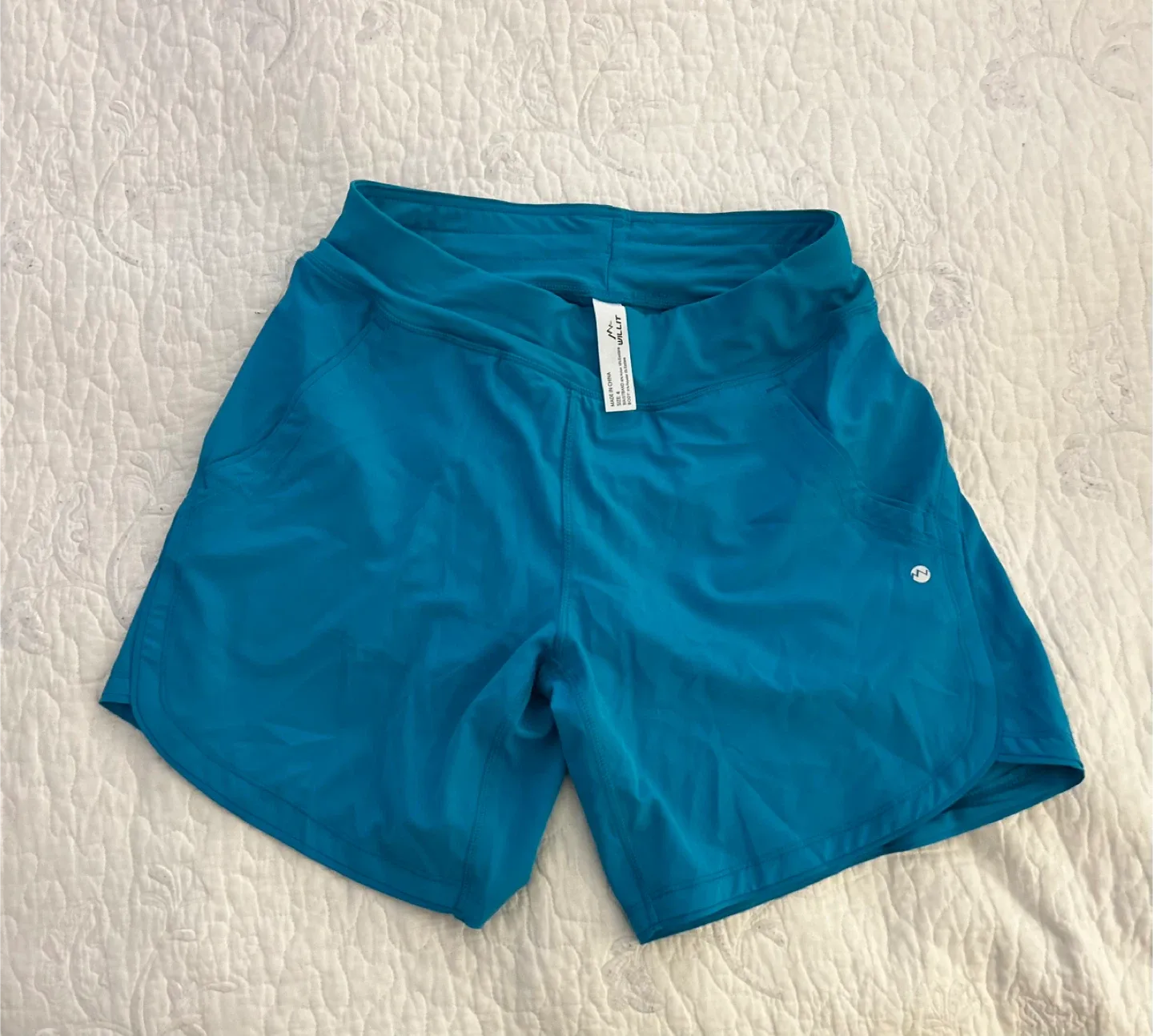 WILLIT Teal Blue Athletic Shorts - Size S