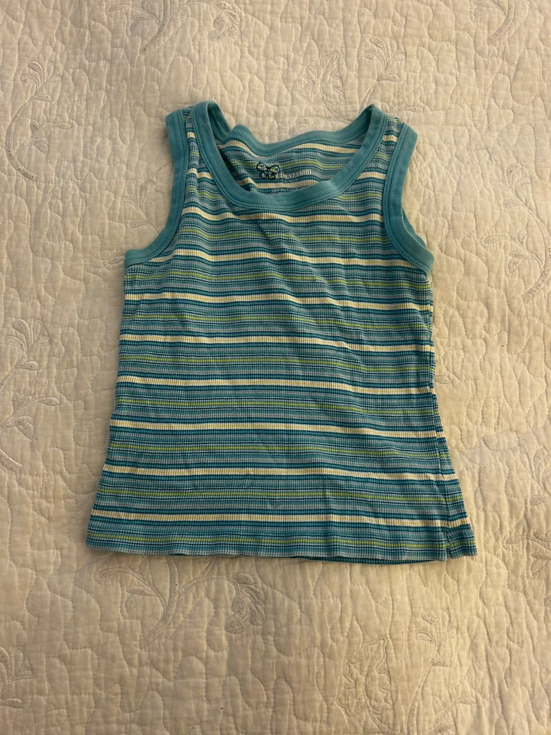Lasenza Girl Blue Striped Tank Top Size M