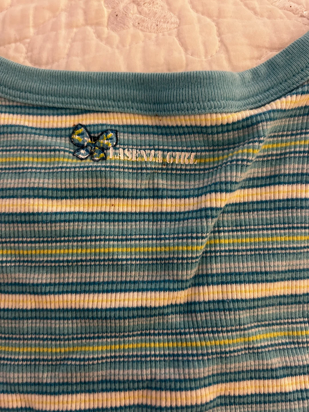 Lasenza Girl Blue Striped Tank Top Size M - photo 3