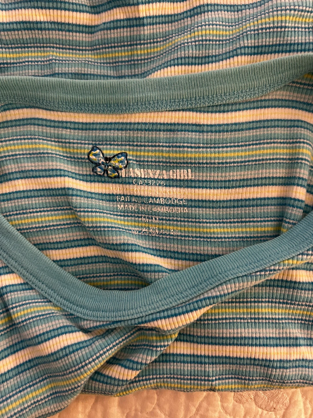 Lasenza Girl Blue Striped Tank Top Size M - photo 4