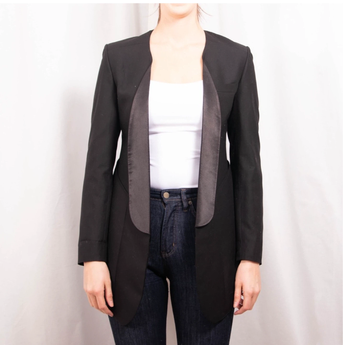 Black Tuxedo Style Blazer - Size Small