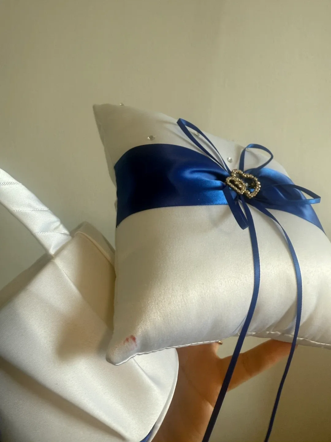 Wedding Ring Pillow & Flower Girl Basket Set🥕🥕🥕🥕 image indicator(2)