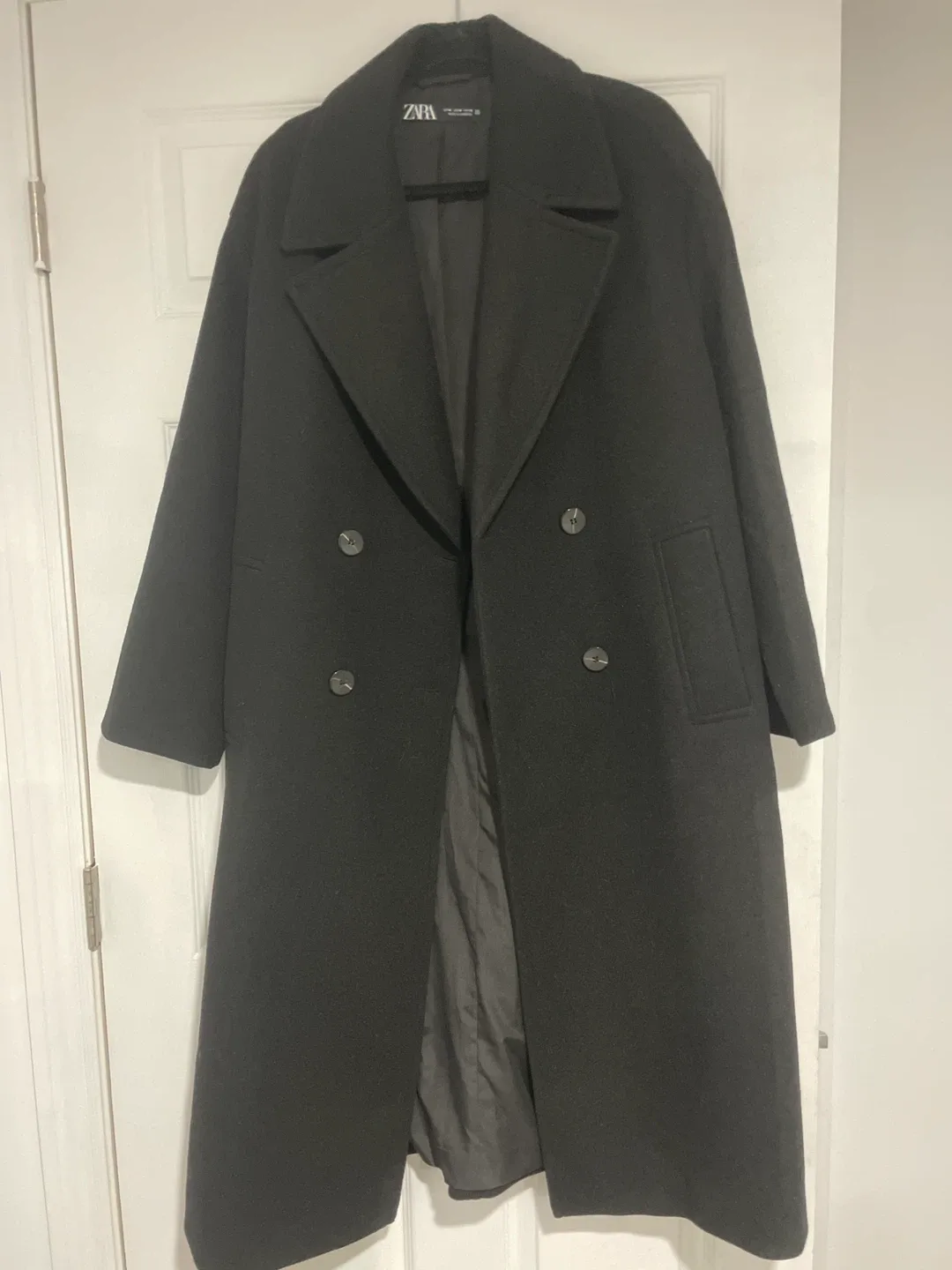 Zara Wool Blend Coat - Size M image indicator(2)