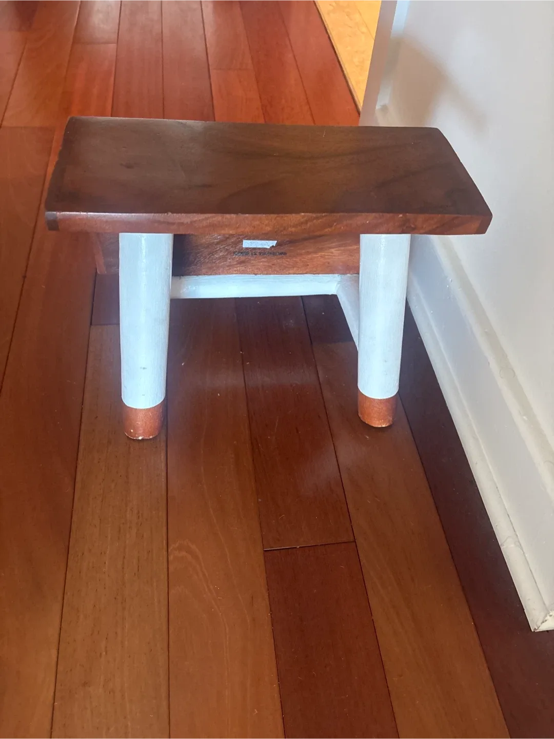 Wooden Two Step Decorative Stool - Brown image indicator(5)