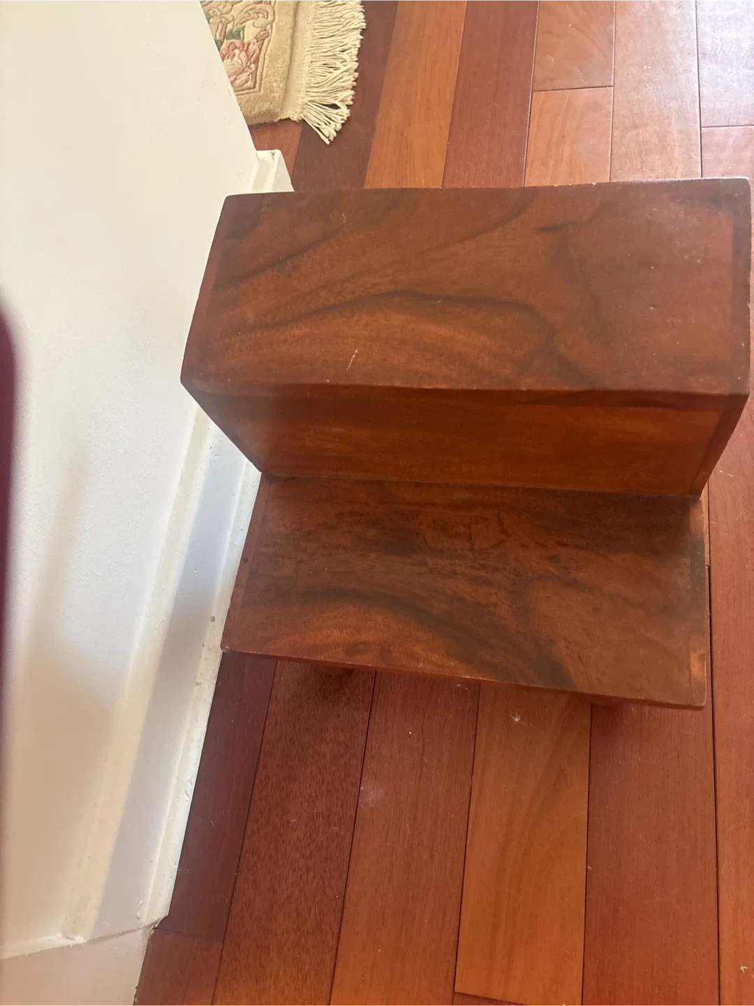 Wooden Two Step Decorative Stool - Brown image indicator(3)