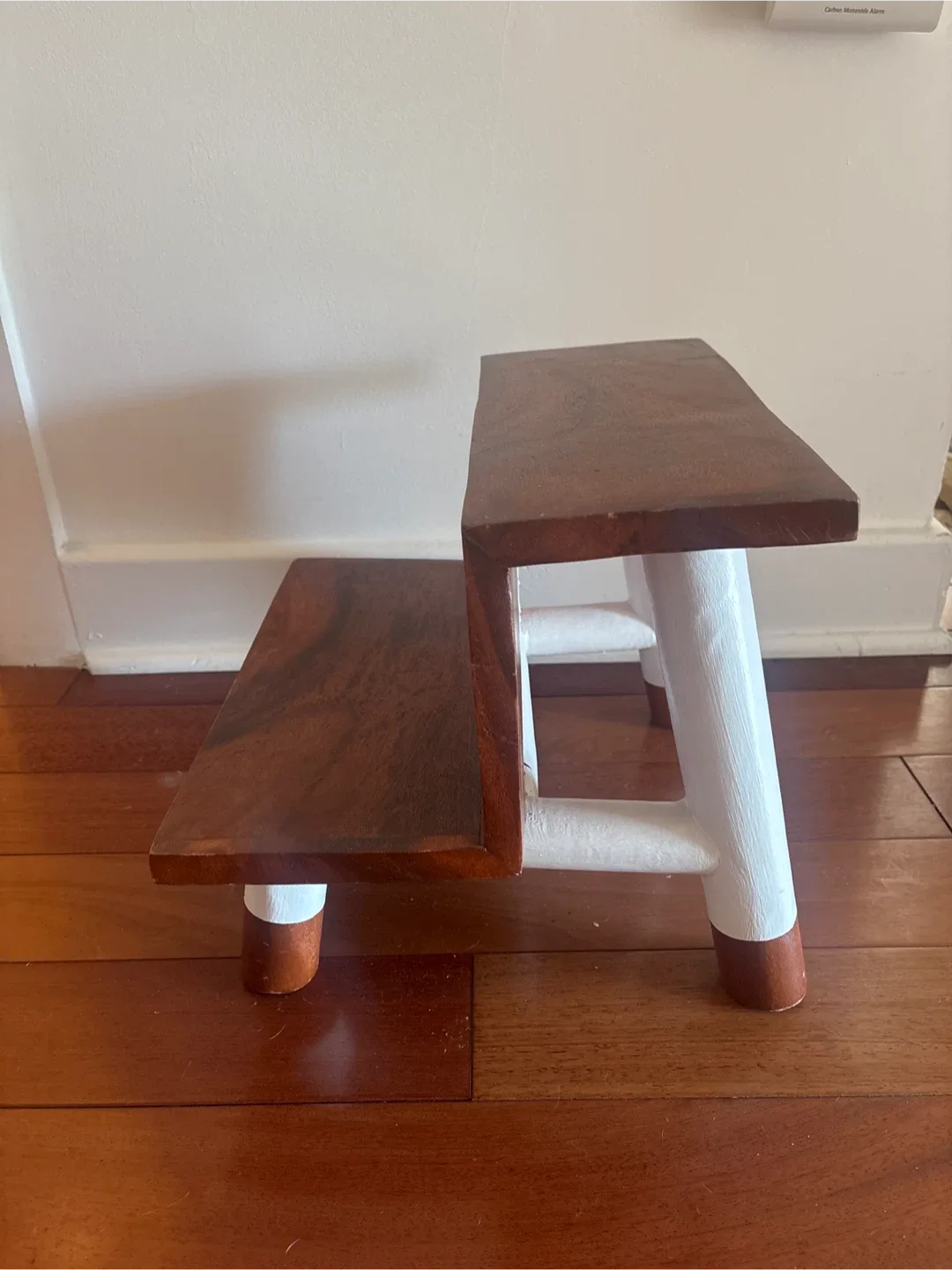 Wooden Two Step Decorative Stool - Brown image indicator(2)