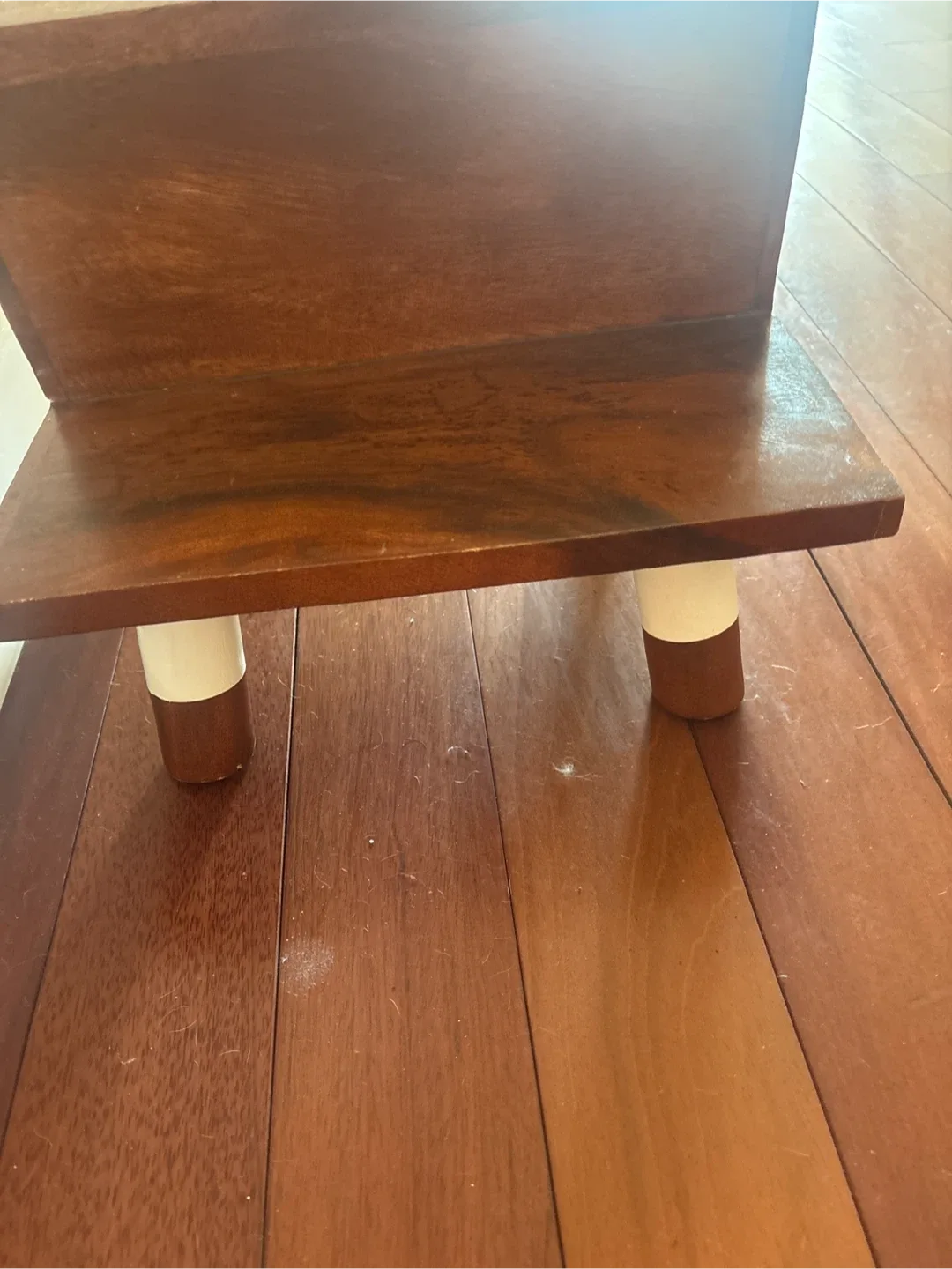 Wooden Two Step Decorative Stool - Brown image indicator(4)