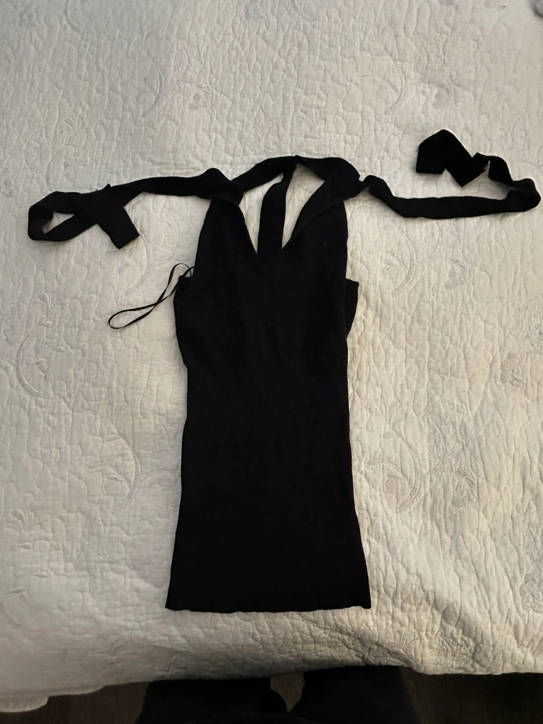 Costa Blanca Black Halter Top - Size M