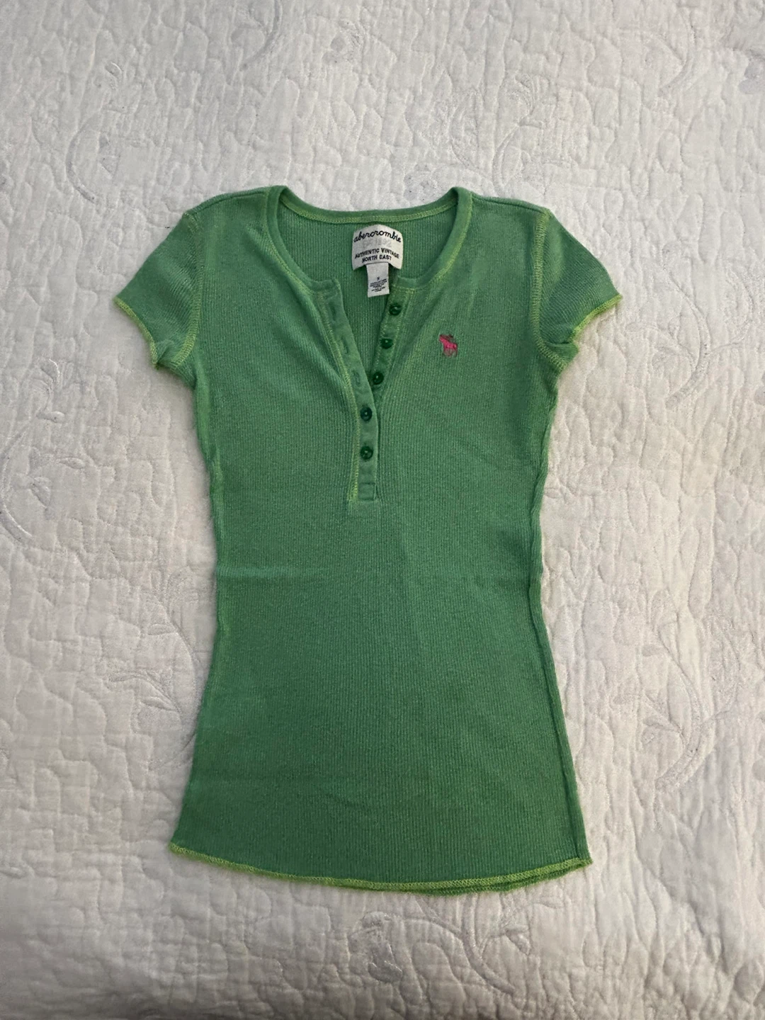 Abercrombie & Fitch Authentic Vintage Green Top - Size S