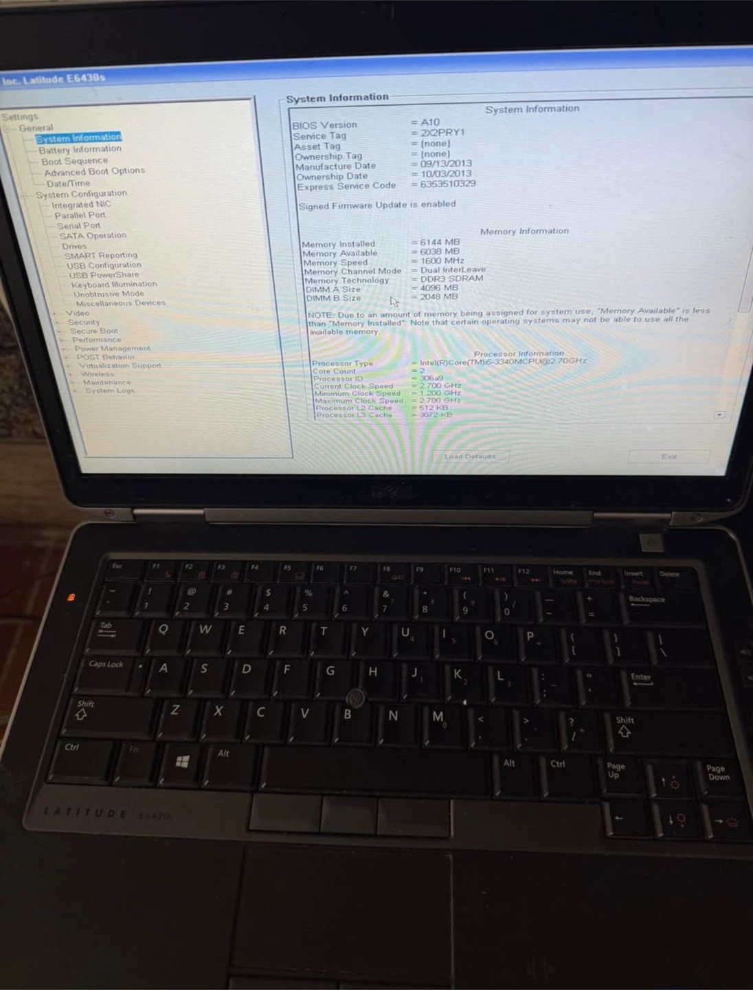 Dell Latitude E6430s Laptop - no hard drive
