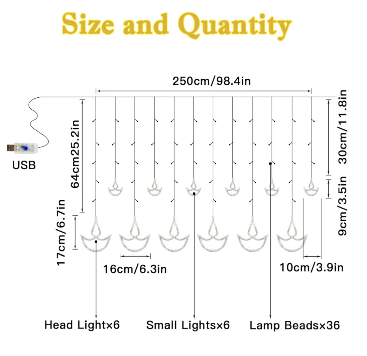 LED Curtain Lights - Diwali Decoration - photo 4