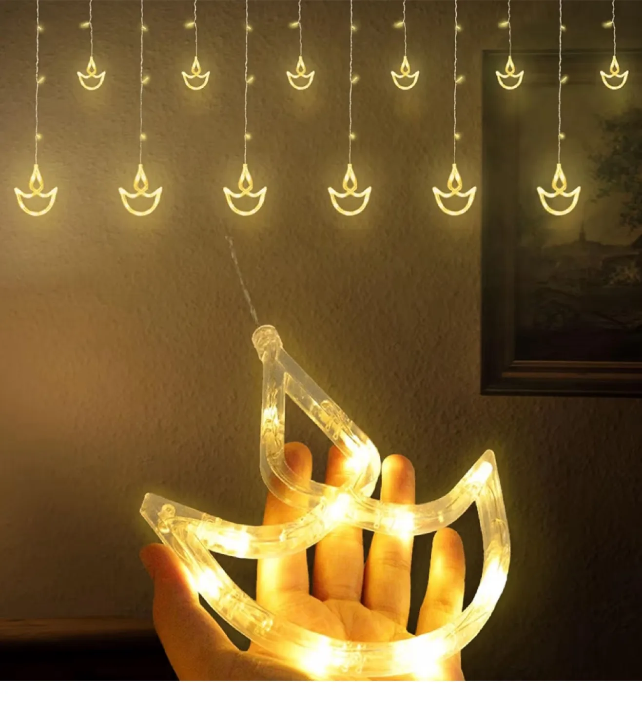 LED Curtain Lights - Diwali Decoration